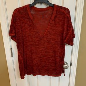 Free People we the free tshirt. Red. Medium.
